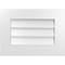 Ekena Millwork Vertical Surface Mount PVC Gable Vent: Non-Functional, w/ 3-1/2"W x 1"P Standard Frame, 22"W x 16"H GVPVE22X1601SN - alternate 1